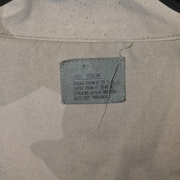 Large Regular US Army 3 Color DCU Field Jacket BDU Tri Color Desert Uniform Top - Picture 2 of 14